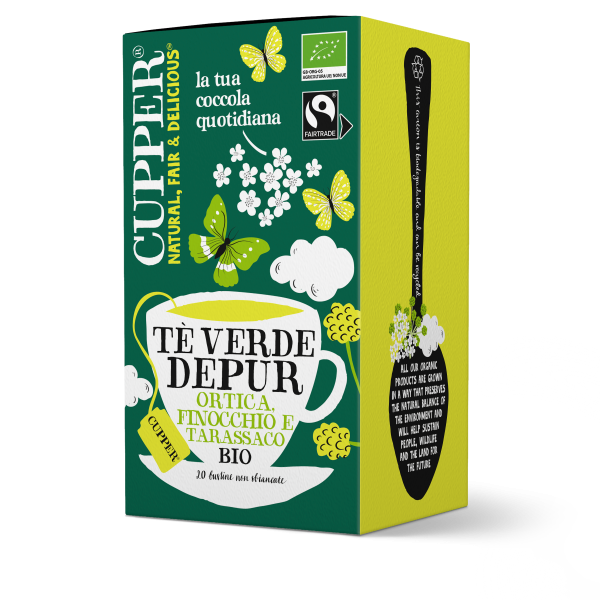 Tè verde depur biologico e fairtrade