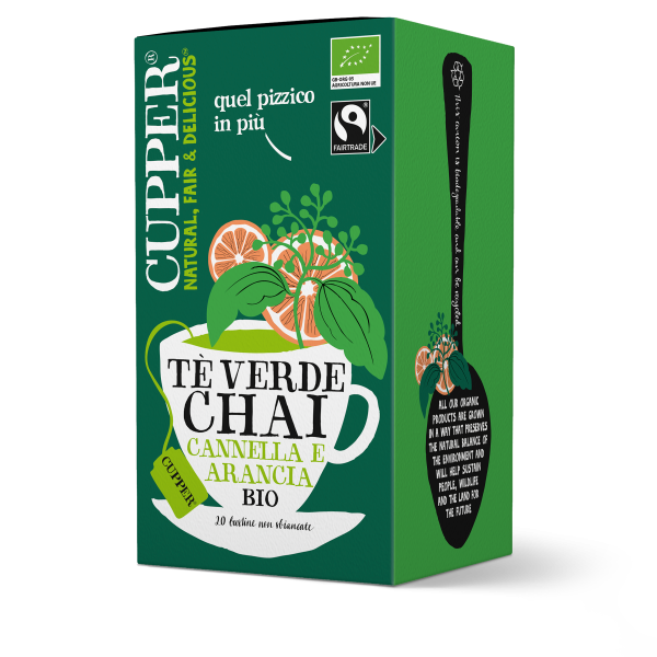 Tè verde chai biologico e fairtrade