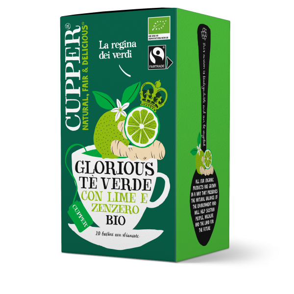 Tè verde lime e zenzero biologico e fairtrade